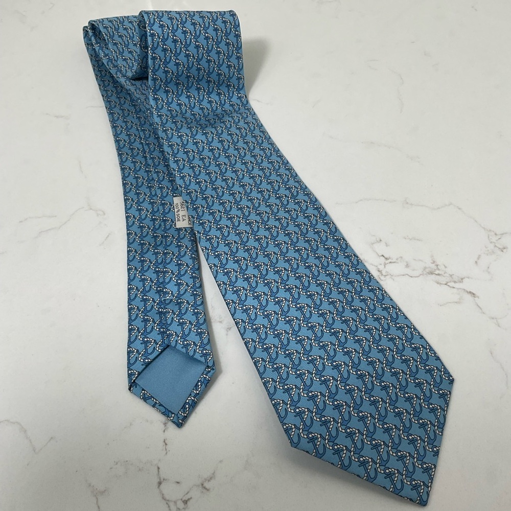 HERMES Silk Tie